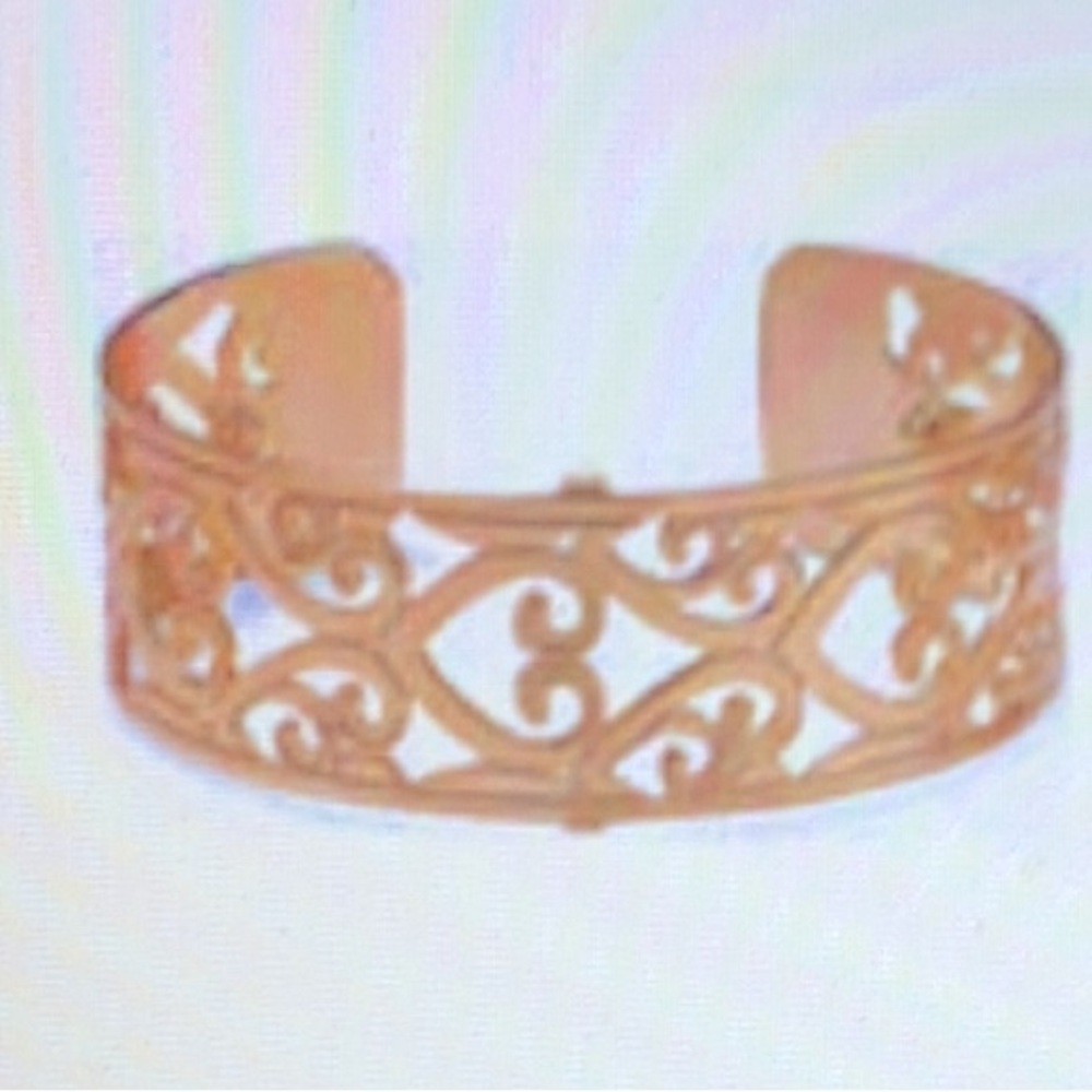 REDUCED Brighton Christo Madrid Narrow Gold Cuff Bracelet NWT - Picture 5 of 6